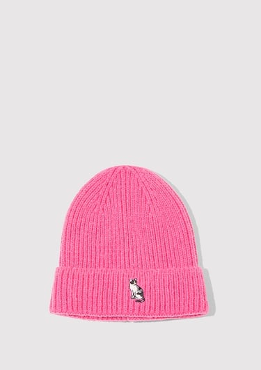  Mavi Kedi Nakışlı Pembe Bere 1913941-28396