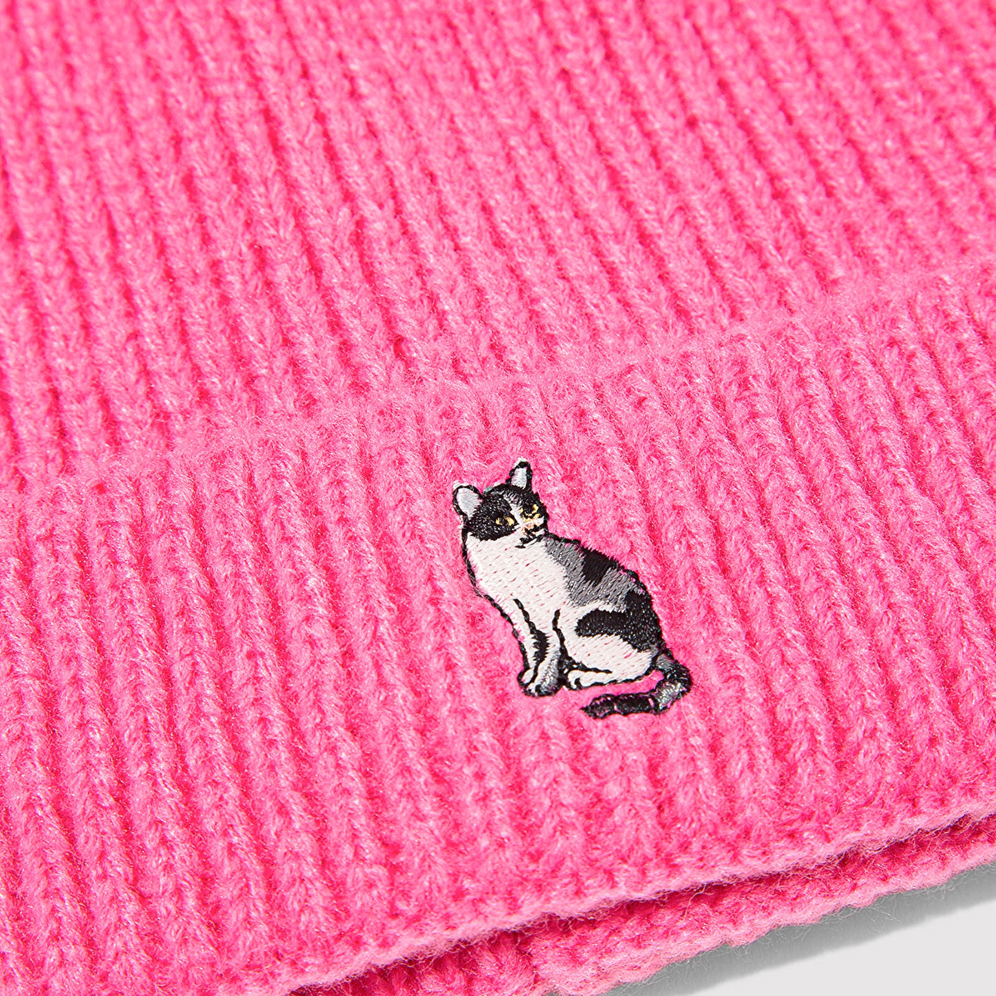 Mavi Kedi Nakışlı Pembe Bere 1913941-28396