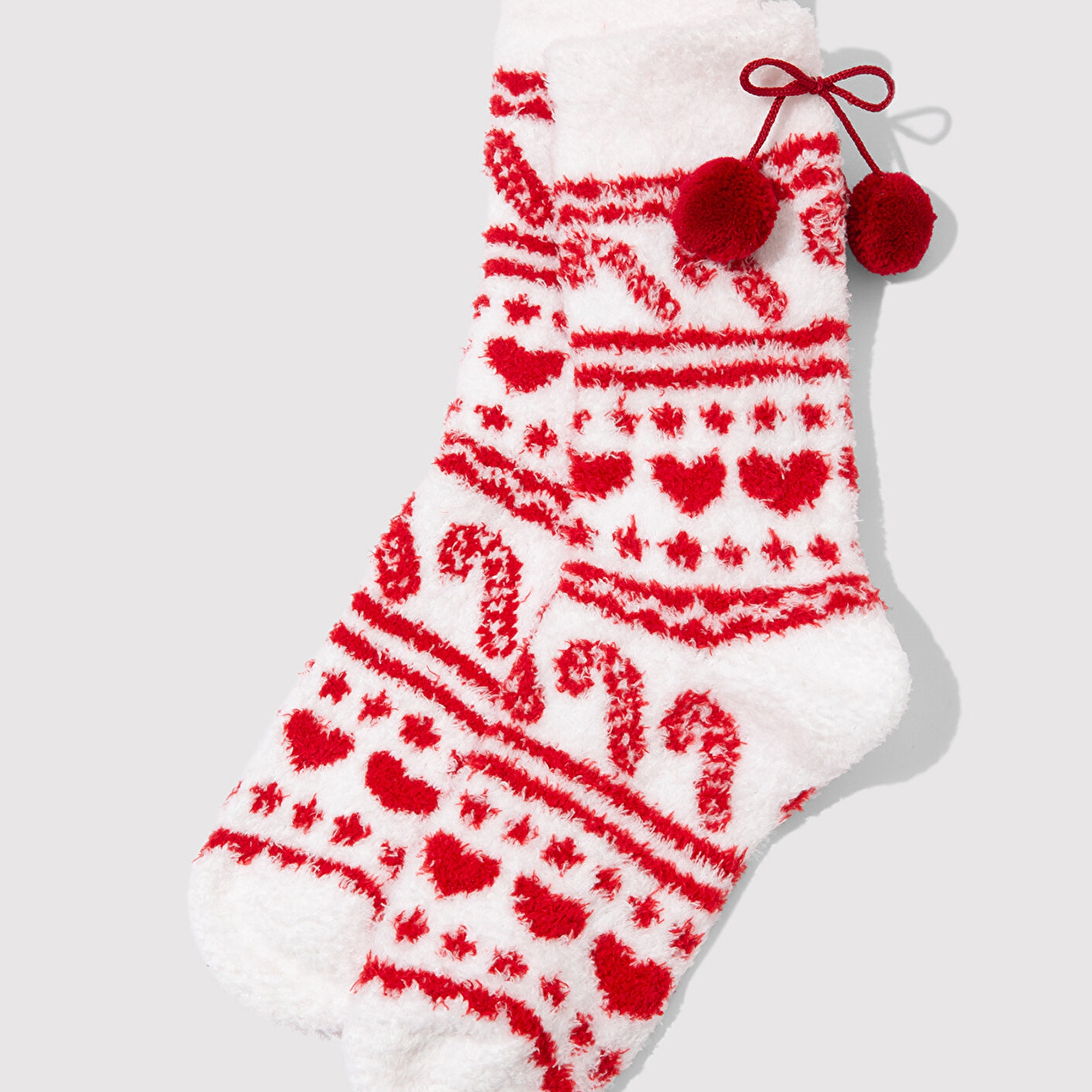 Mavi Yılbaşı Temalı Beyaz Bot Çorabı 1912937-620