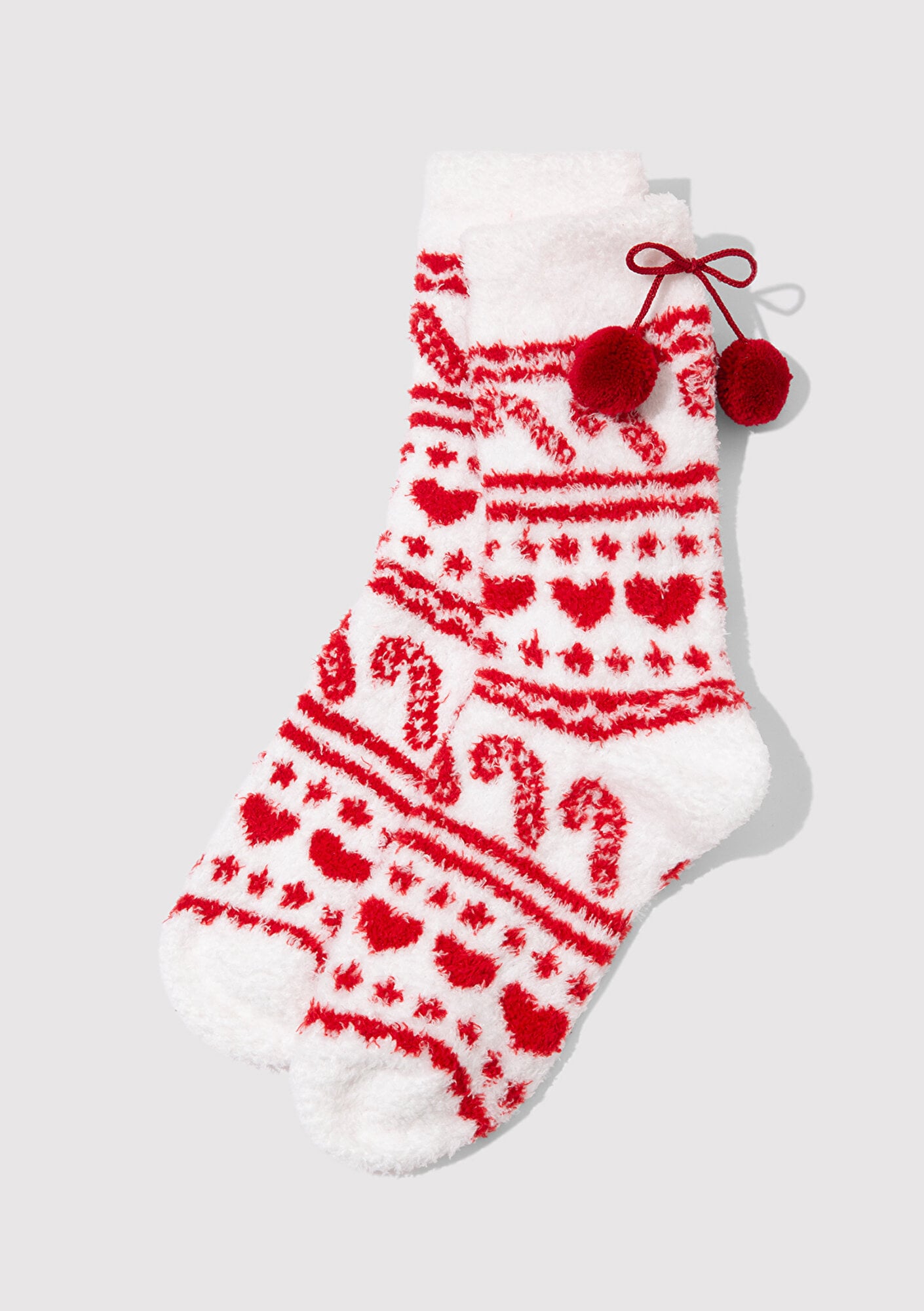  Mavi Yılbaşı Temalı Beyaz Bot Çorabı 1912937-620