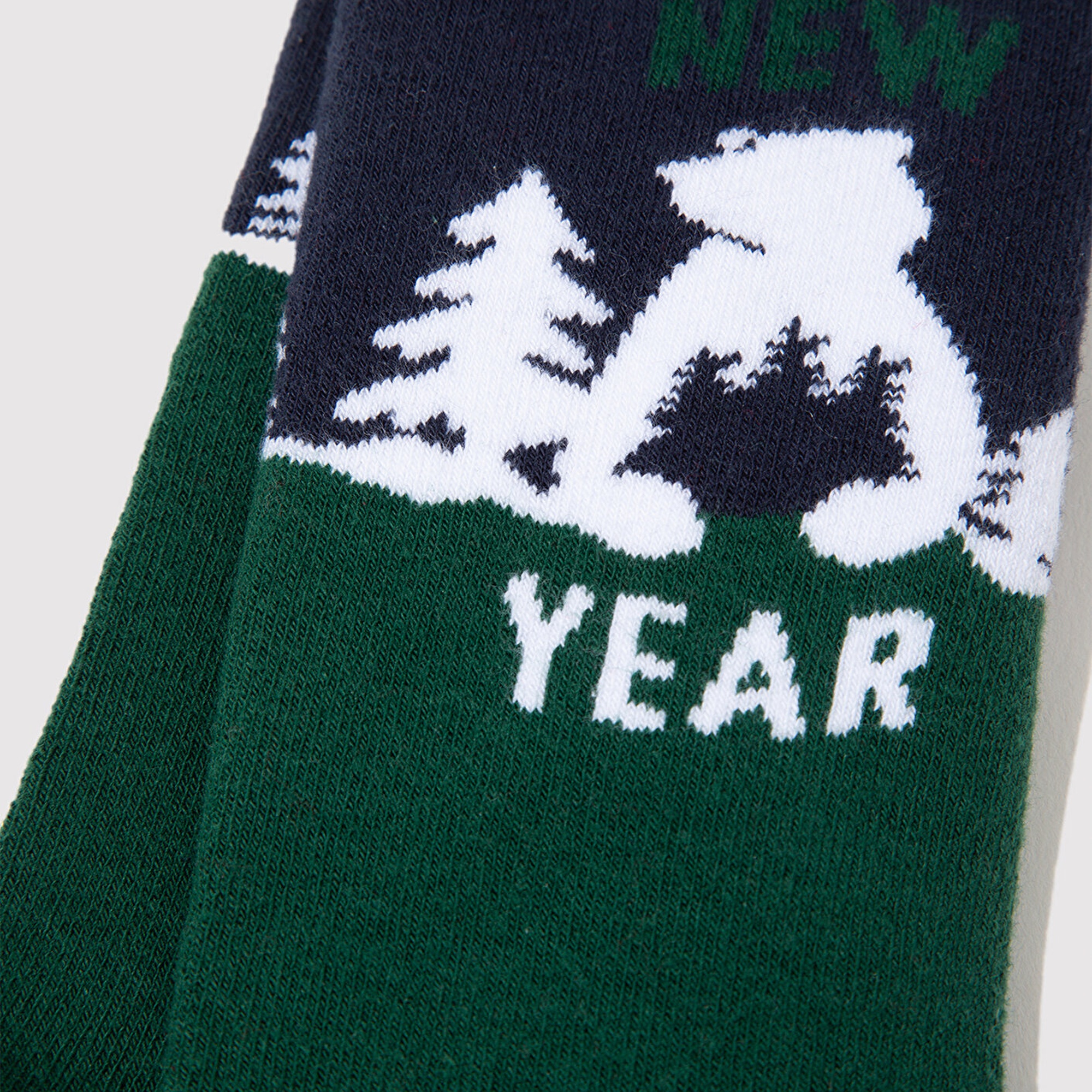 Mavi Yılbaşı Temalı Yeşil Soket Çorap 0912112-71893