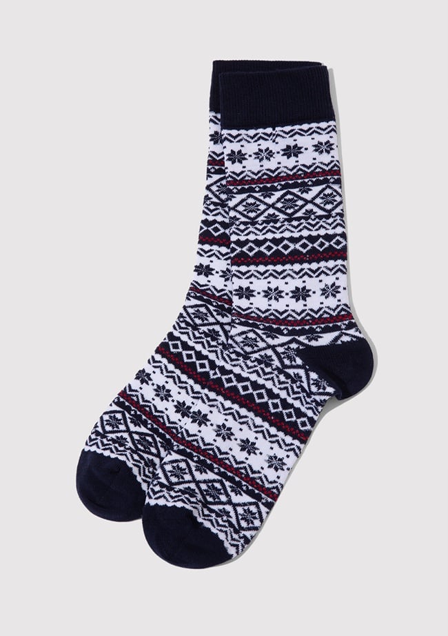  Mavi Yılbaşı Temalı Lacivert Soket Çorap 0912115-70490