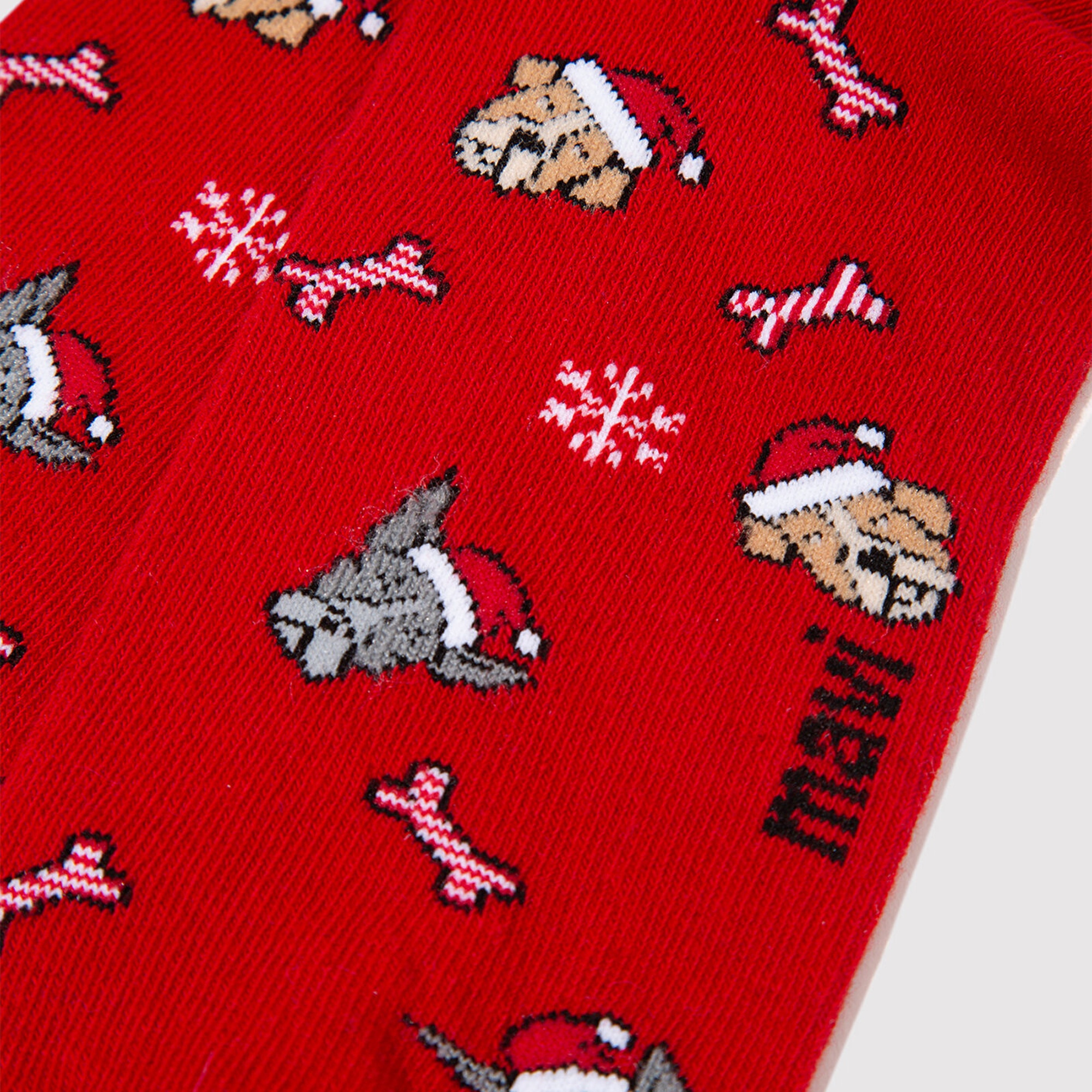 Mavi Yılbaşı Temalı Kırmızı Soket Çorap 0912174-70463