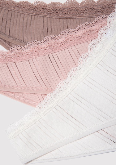  Mavi 3lü Klasik Külot 1913819-17865