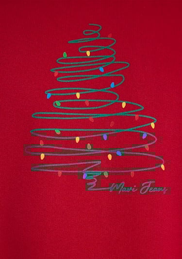  Mavi Yılbaşı Temalı Kırmızı Sweatshirt 0S10552-70390