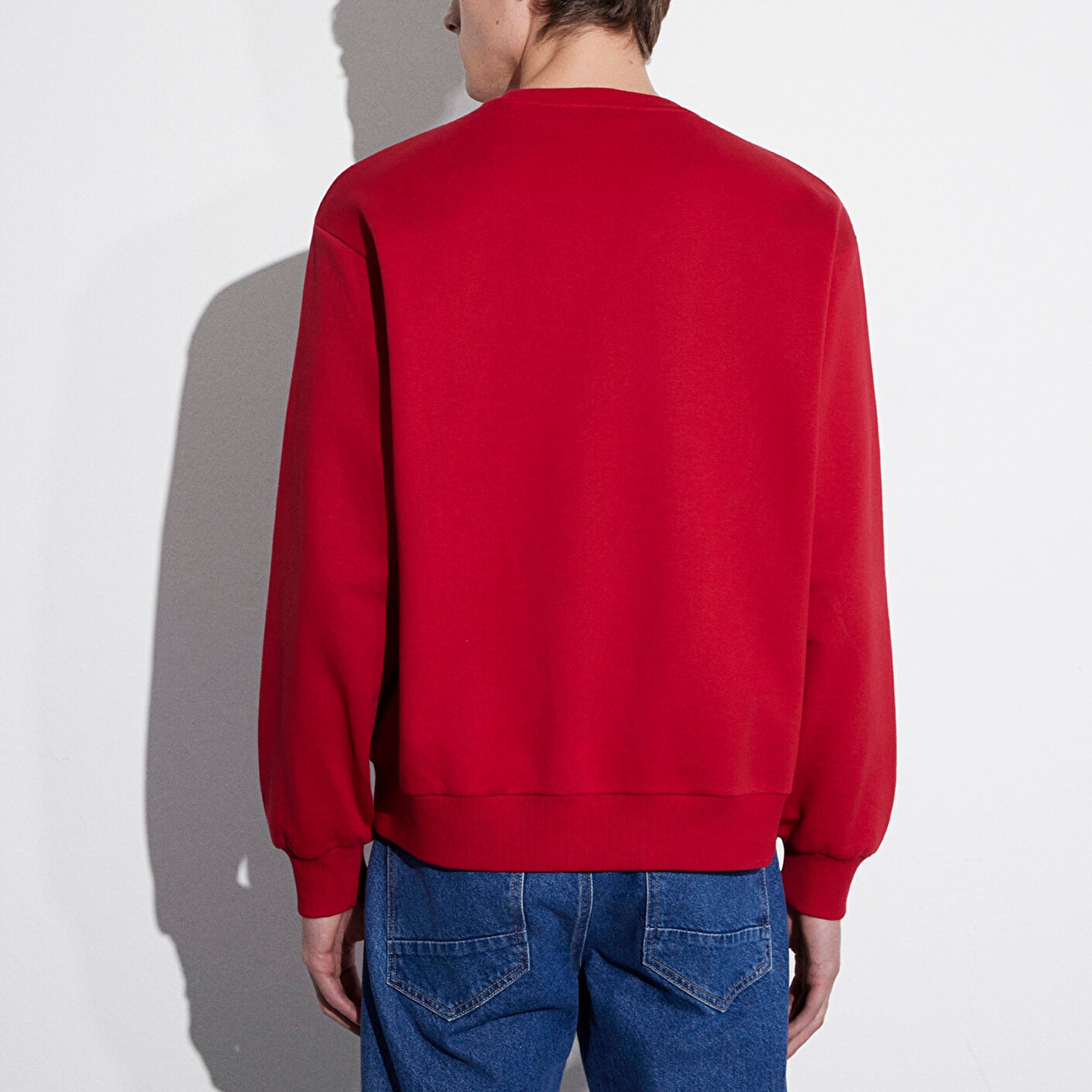 Mavi Yılbaşı Temalı Kırmızı Sweatshirt 0S10552-70390