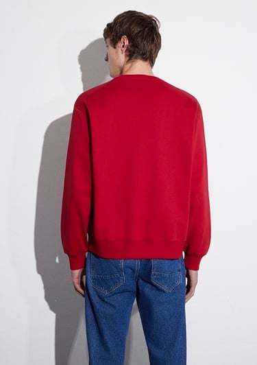  Mavi Yılbaşı Temalı Kırmızı Sweatshirt 0S10552-70390