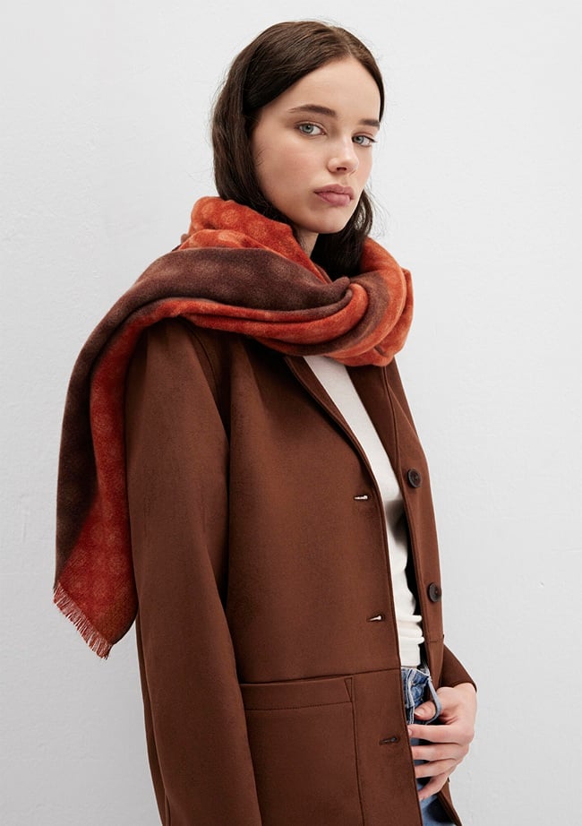  Mavi Baskılı Atkı 1913721-25818