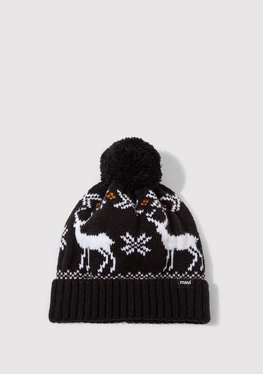  Mavi Yılbaşı Temalı Siyah Bere 0912106-900