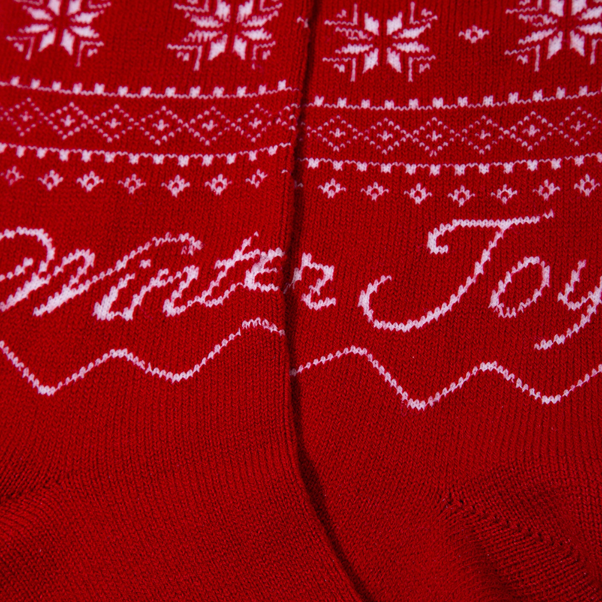 Mavi Yılbaşı Temalı Kırmızı Bot Çorabı 0912131-32421