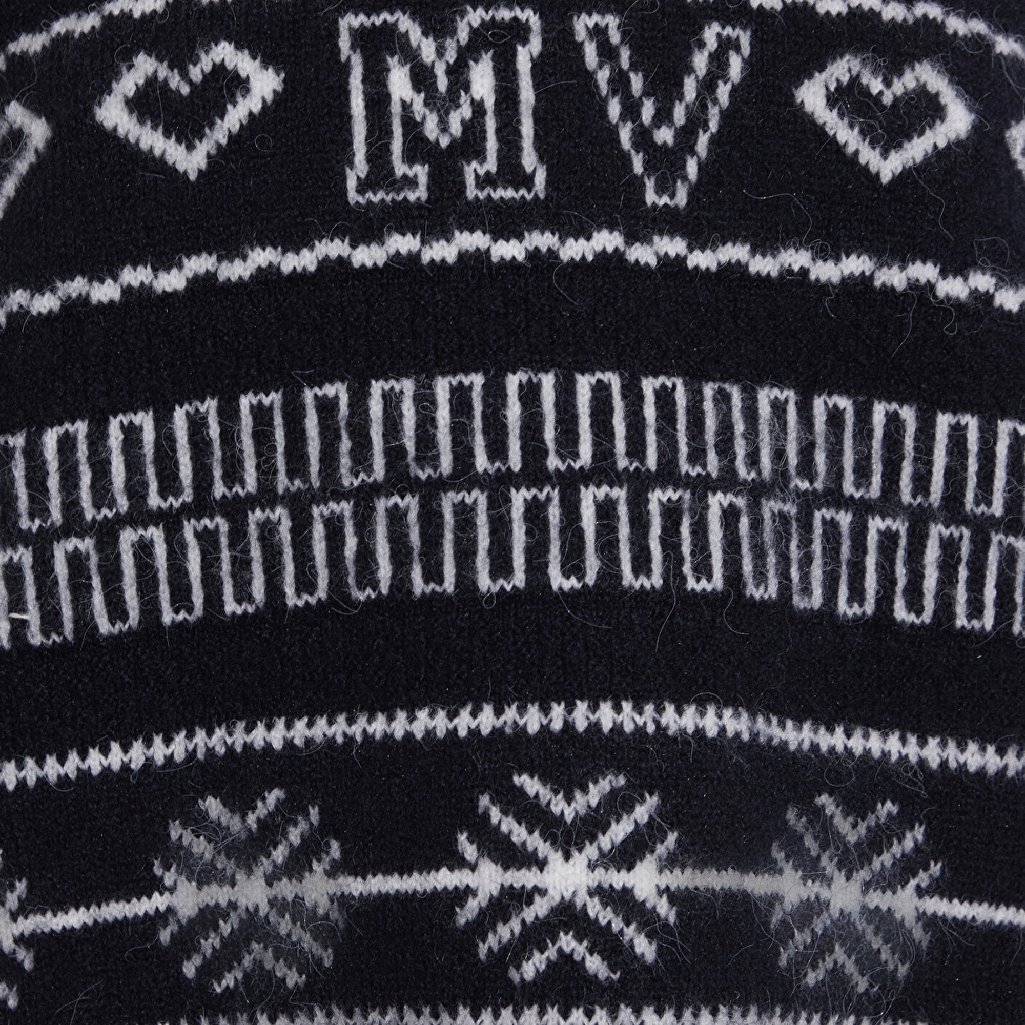 Mavi Yılbaşı Temalı Lacivert Kazak Oversize / Geniş Kesim 1710804-84371