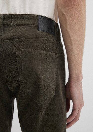  Mavi Marcus Koyu Yeşil Kadife Pantolon 0035191109