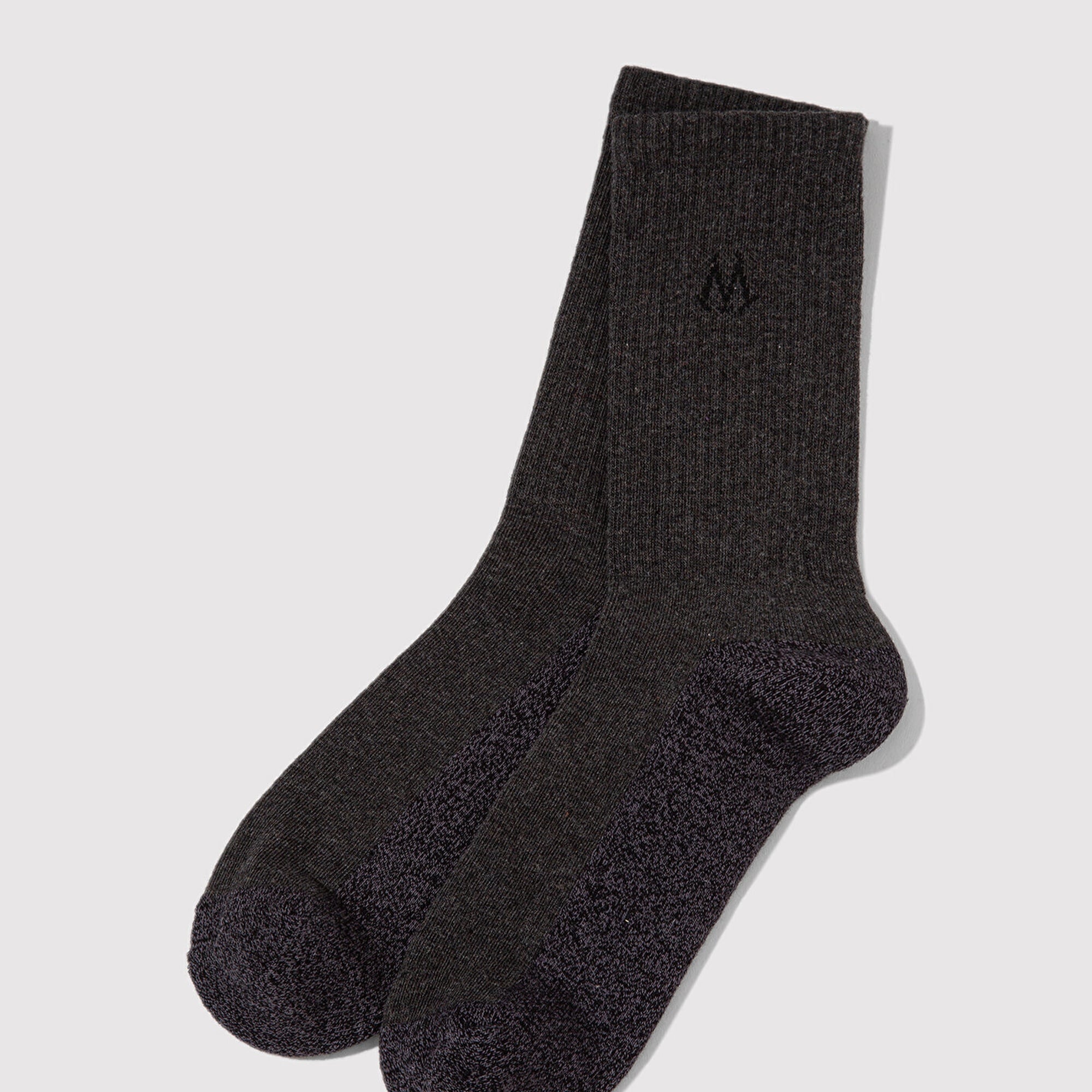 Mavi M Logo Baskılı Kahverengi Bot Çorabı 0911132-23247