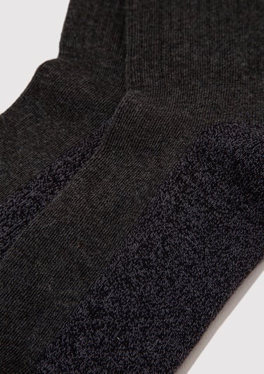  Mavi M Logo Baskılı Kahverengi Bot Çorabı 0911132-23247