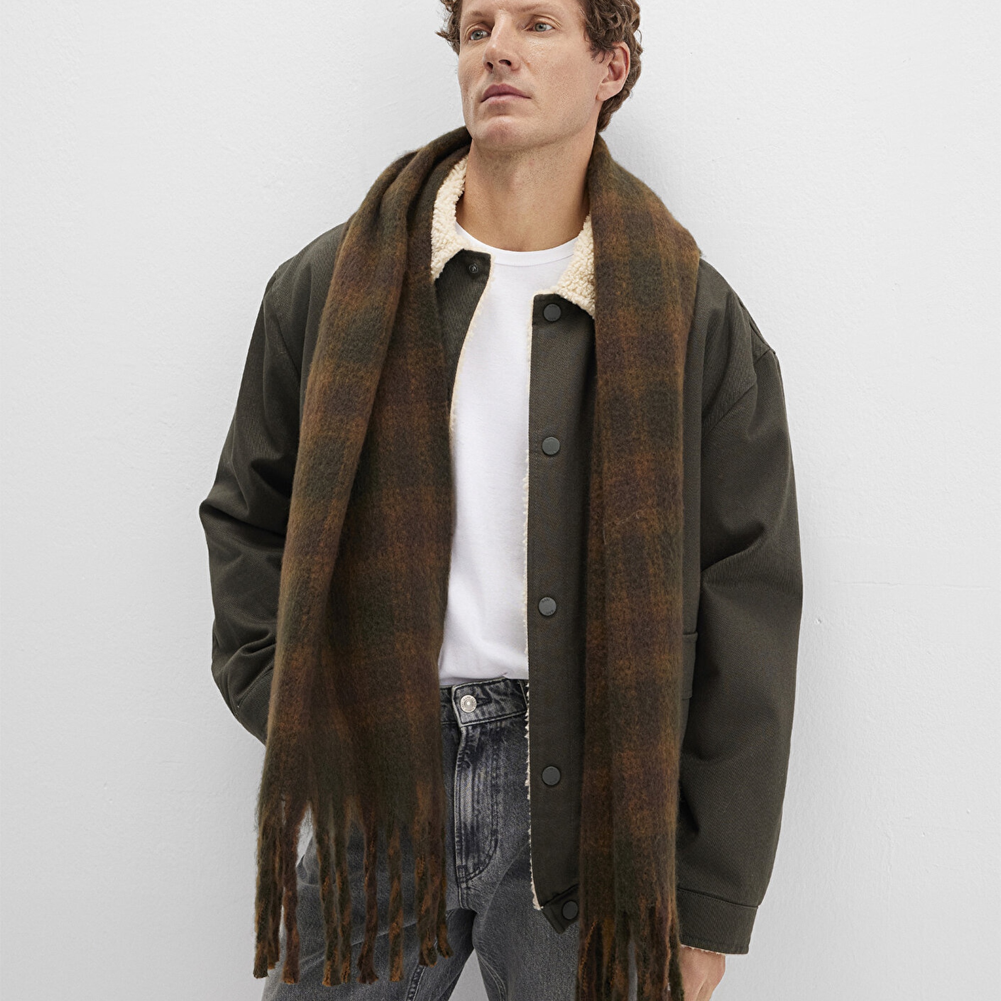 Mavi Kahverengi Atkı 0912072-29871