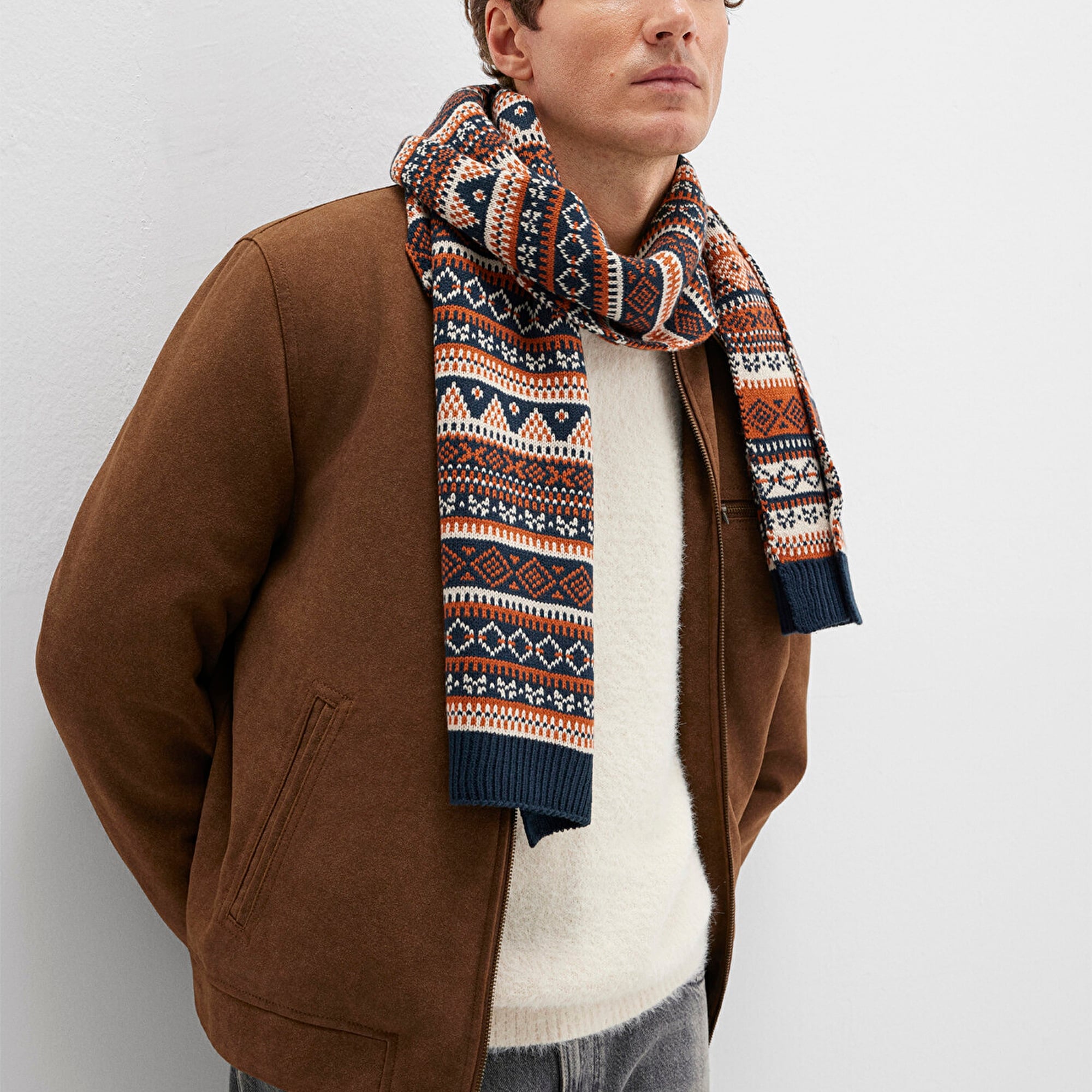 Mavi Turuncu Atkı 0912026-32579