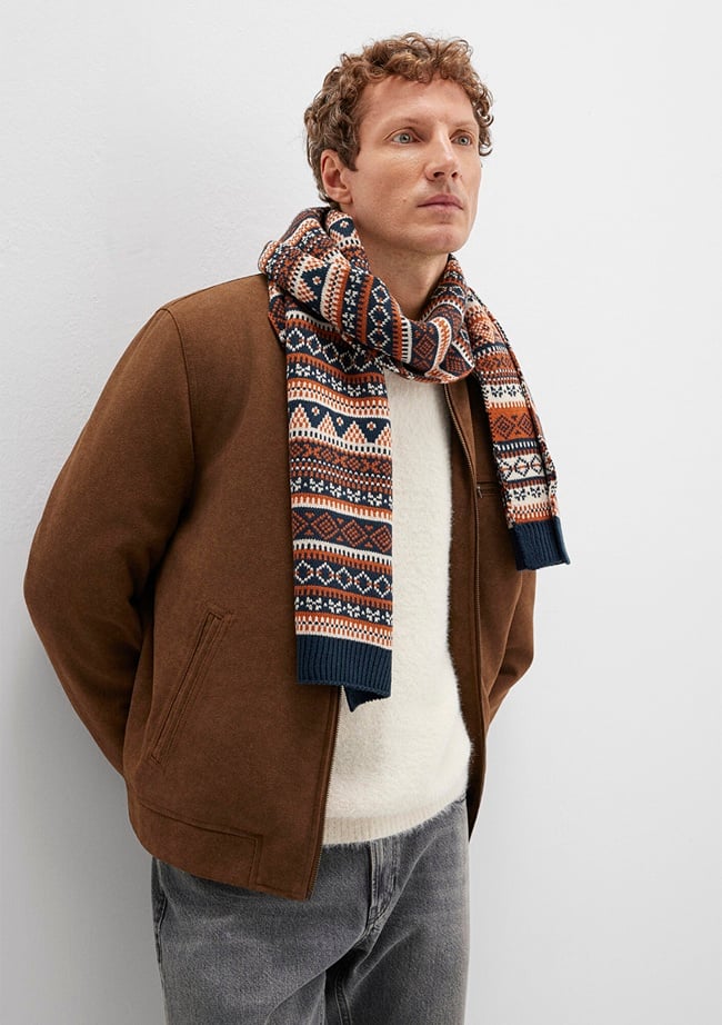  Mavi Turuncu Atkı 0912026-32579