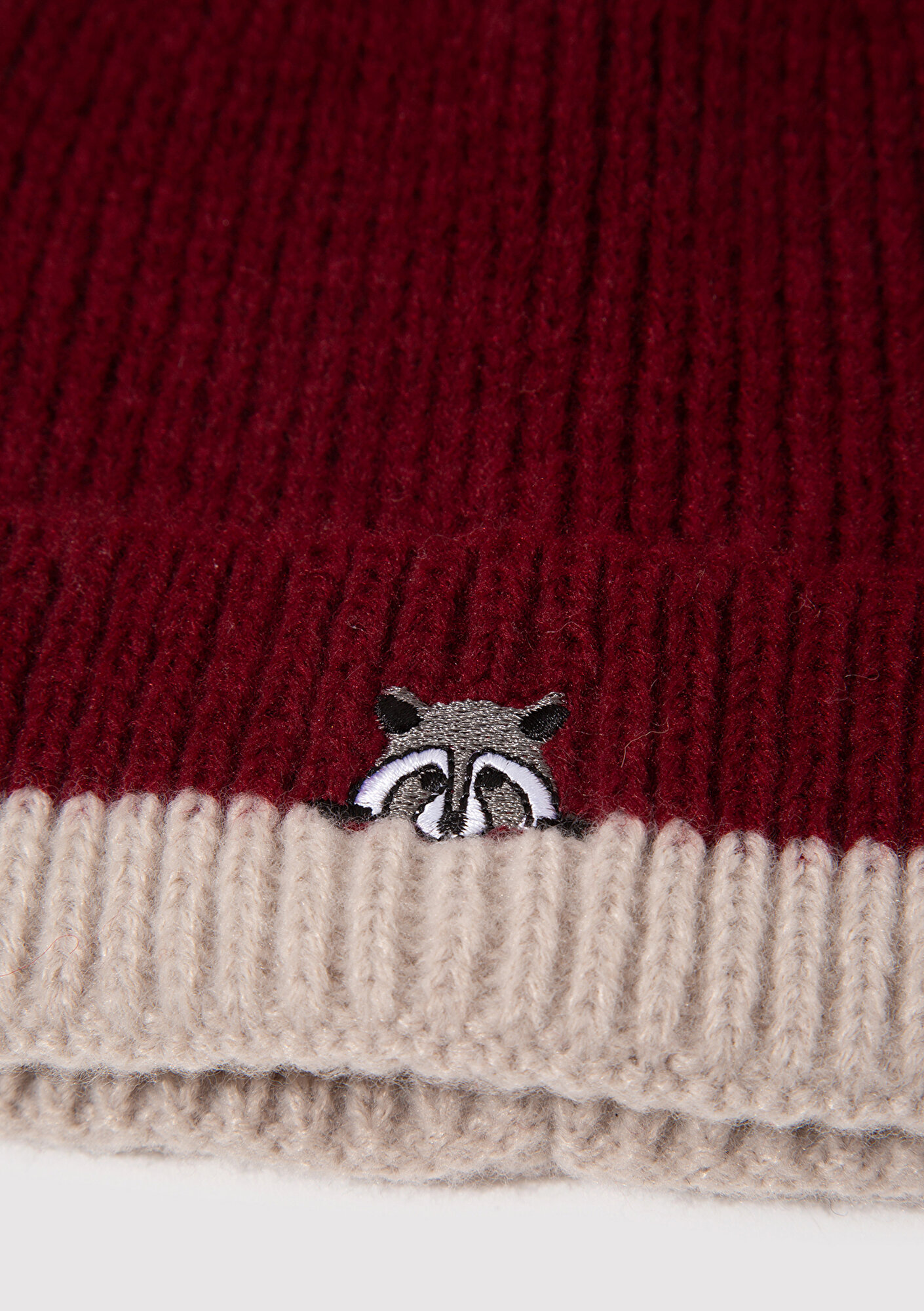 Mavi Rakun Detaylı Bordo Bere 1913609-24862