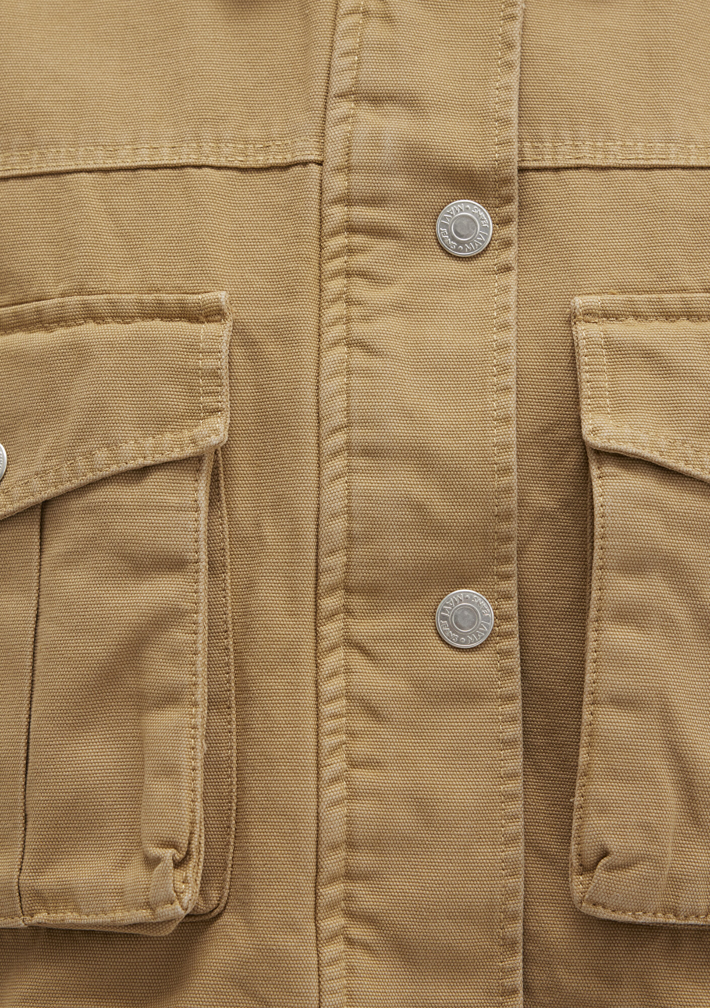 Mavi Kadife Yakalı Kahverengi Ceket Loose Fit / Bol Rahat Kesim 1110739-81388