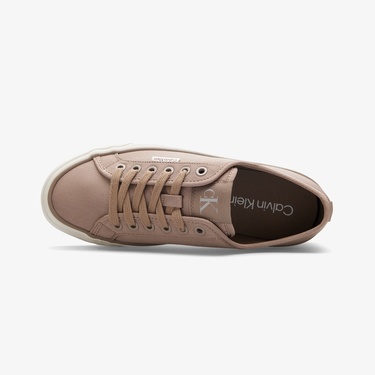  Calvin Klein Vulc Flatform Lace Up Moire Kadın Gri Sneaker