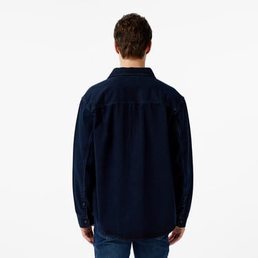  Calvin Klein Blue Black Stone 90S Overshirt Erkek Mavi Gömlek