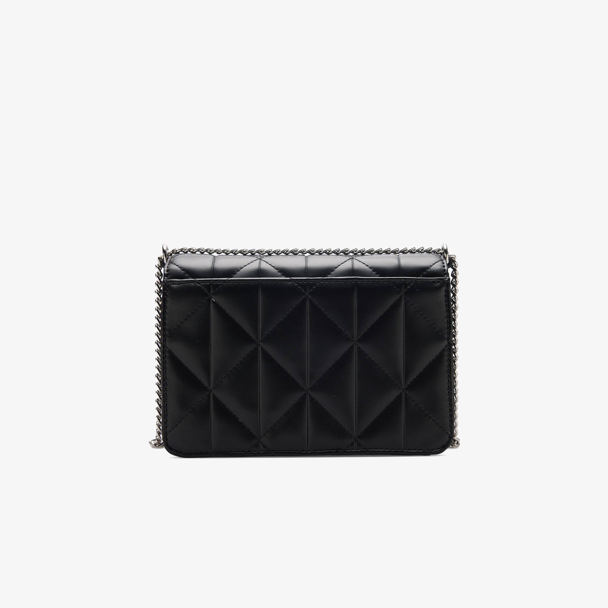 Calvin Klein Quilted Mini Chain Kadın Siyah Cüzdan