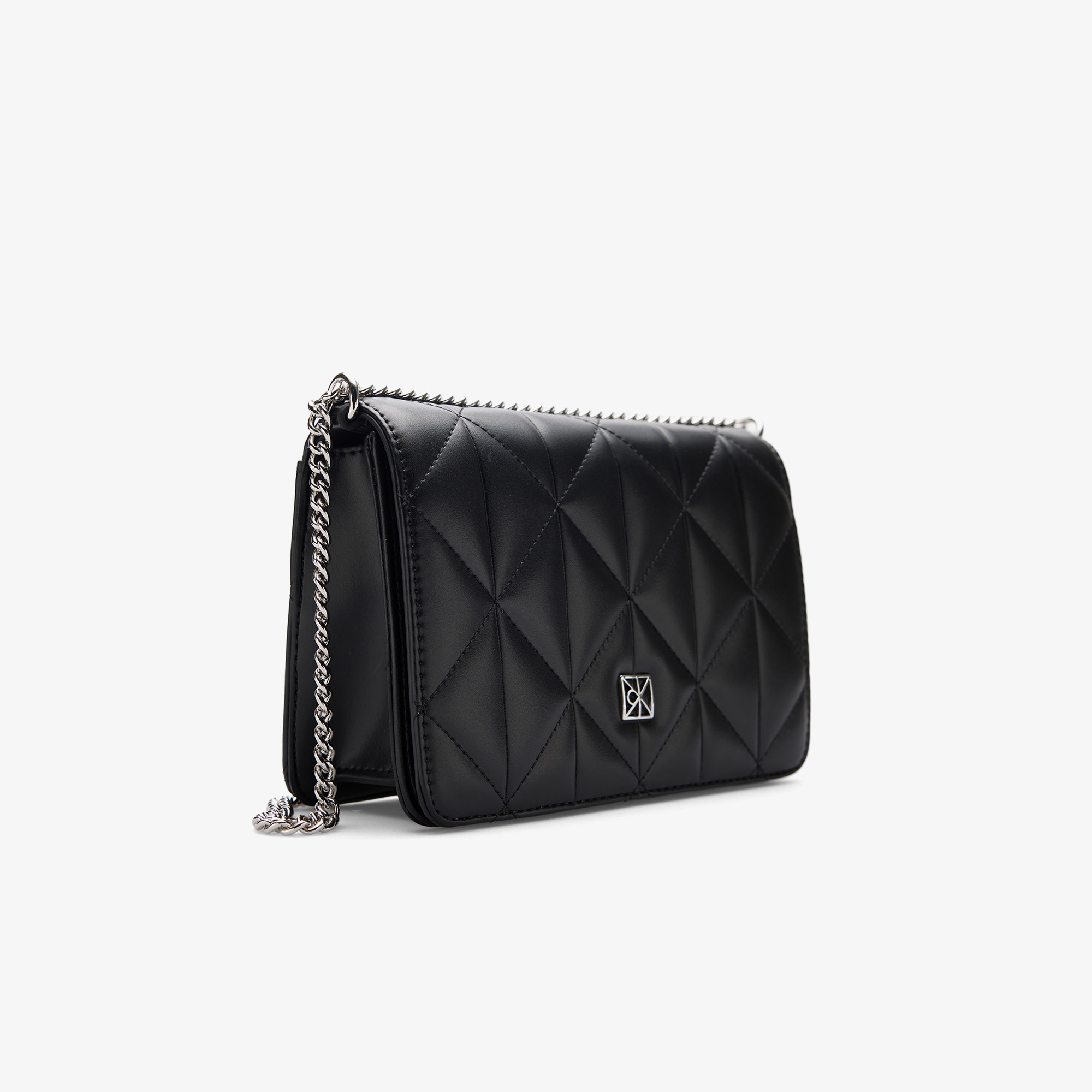 Calvin Klein Quilted Mini Chain Kadın Siyah Cüzdan