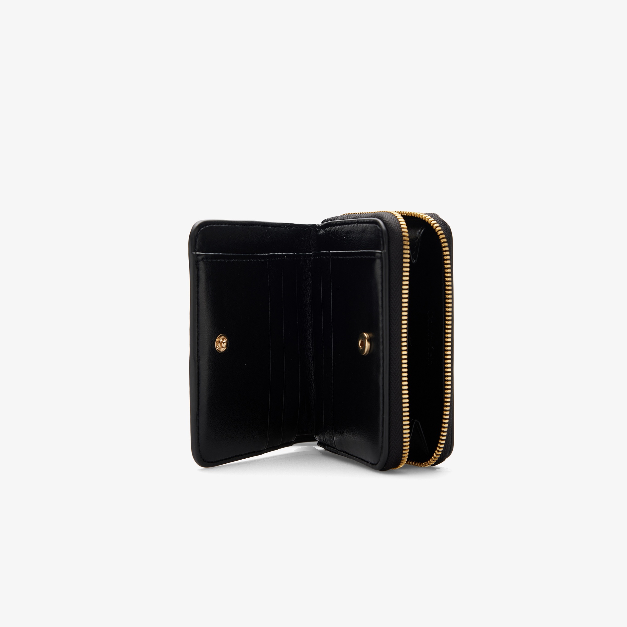 Calvin Klein Medium Flap Zip Around Kadın Siyah Cüzdan