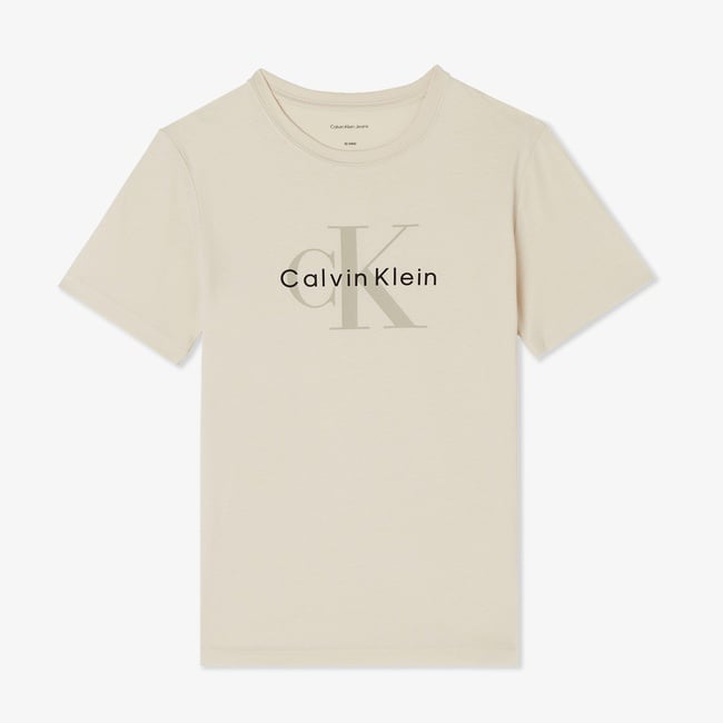  Calvin Klein Monogram Çocuk Gri T-Shirt