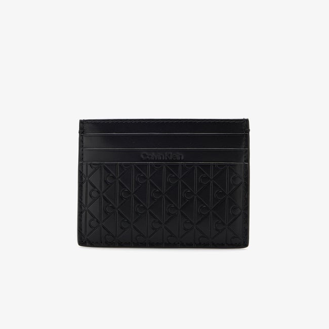  Calvin Klein Embossed Emblem Erkek Siyah Kartlık