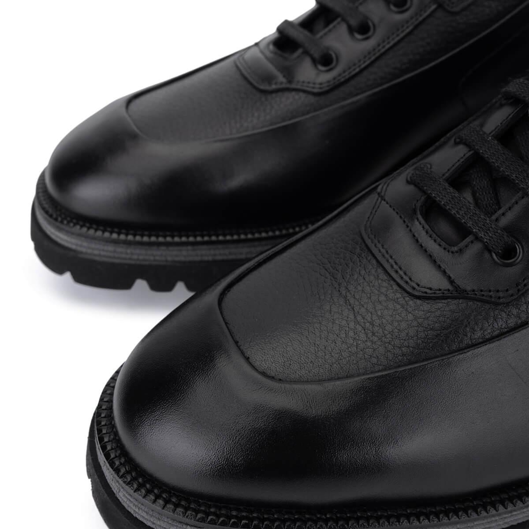 Tamer Tanca Erkek Hakiki Deri Siyah Deri Casual Ayakkabı