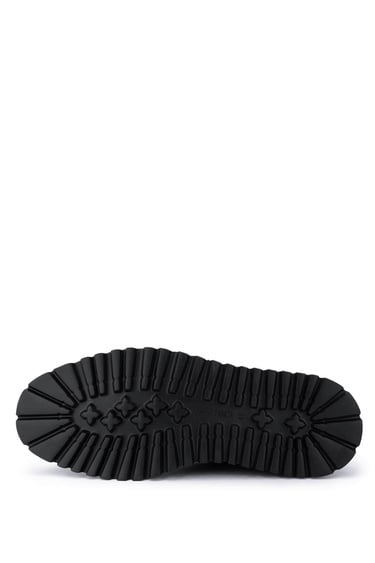  Tamer Tanca Erkek Hakiki Deri Siyah Deri Casual Ayakkabı