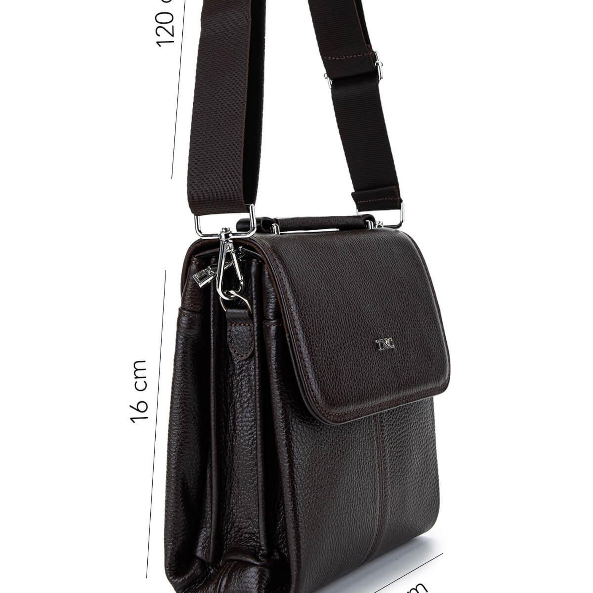 Tamer Tanca Erkek Hakiki Deri Kahverengi Postacı Çanta