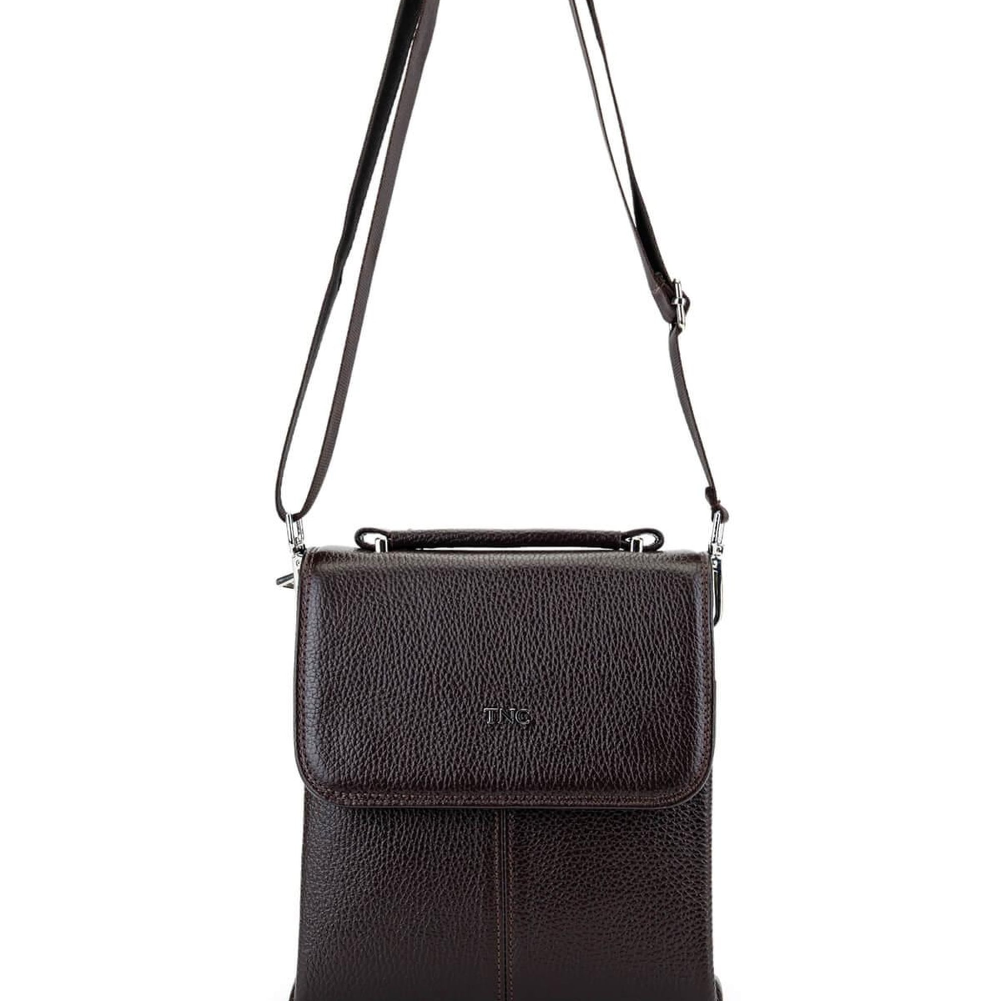 Tamer Tanca Erkek Hakiki Deri Kahverengi Postacı Çanta