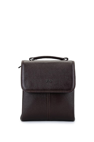  Tamer Tanca Erkek Hakiki Deri Kahverengi Postacı Çanta