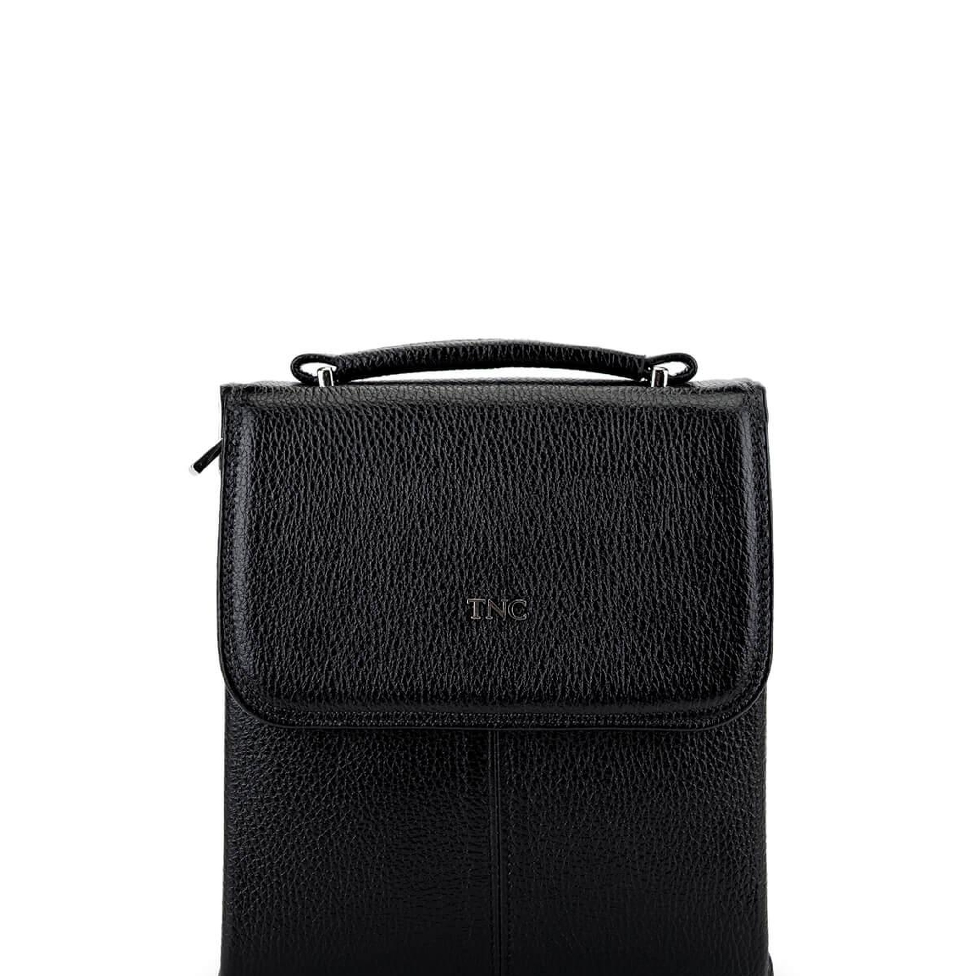 Tamer Tanca Erkek Hakiki Deri Siyah Postacı Çanta