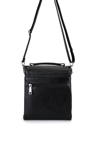  Tamer Tanca Erkek Hakiki Deri Siyah Postacı Çanta