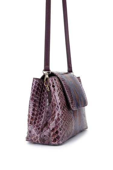  Tamer Tanca Kadın Hakiki Deri Mürdüm Kol Çantası