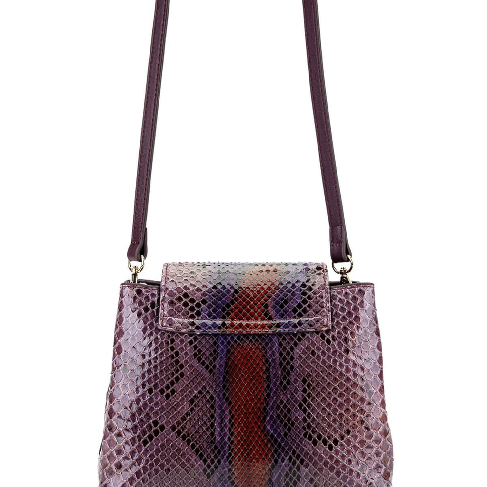 Tamer Tanca Kadın Hakiki Deri Mürdüm Kol Çantası