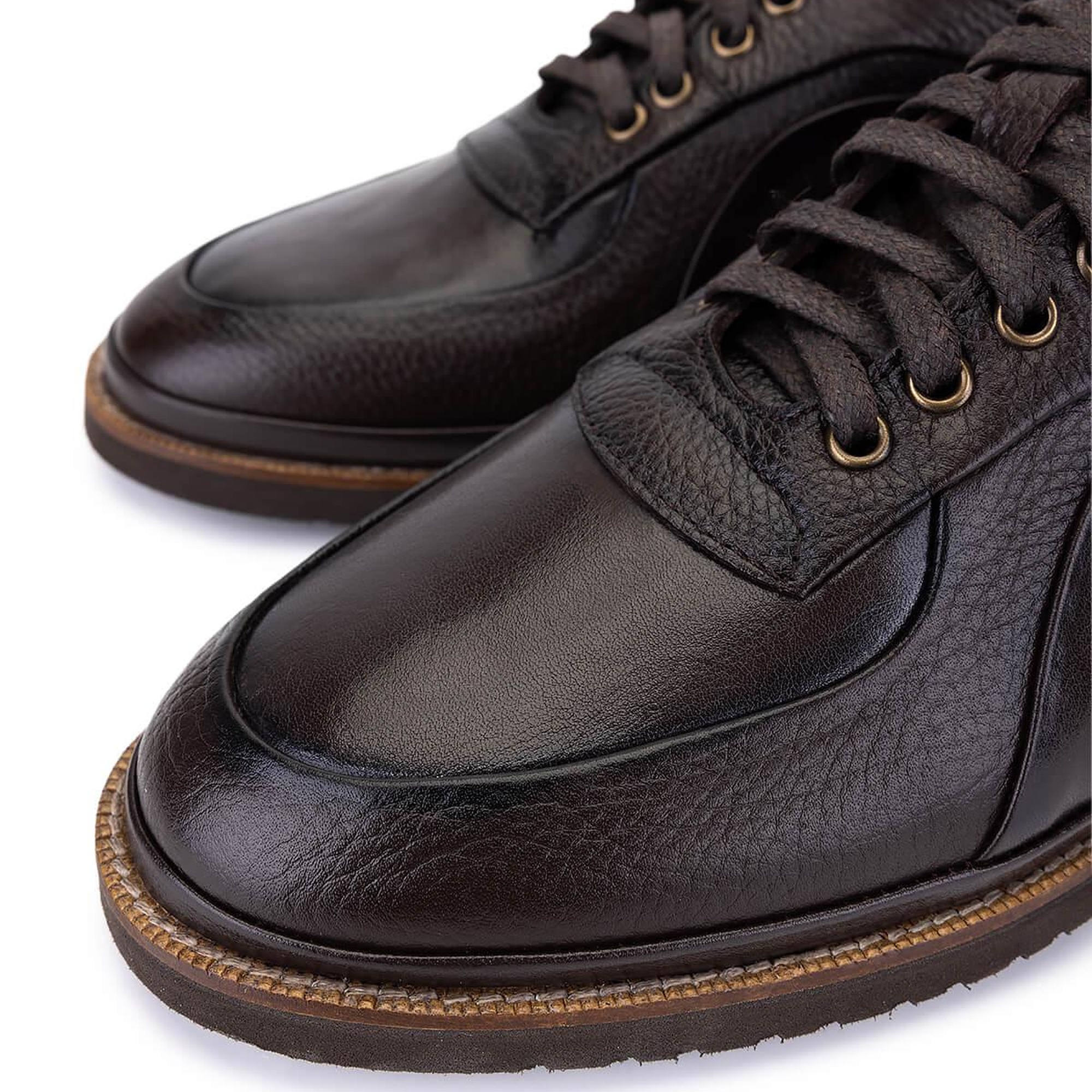 Tamer Tanca Erkek Hakiki Deri Kahverengi Casual Ayakkabı