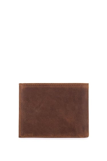  Tamer Tanca Erkek Hakiki Deri Kahverengi Cüzdan