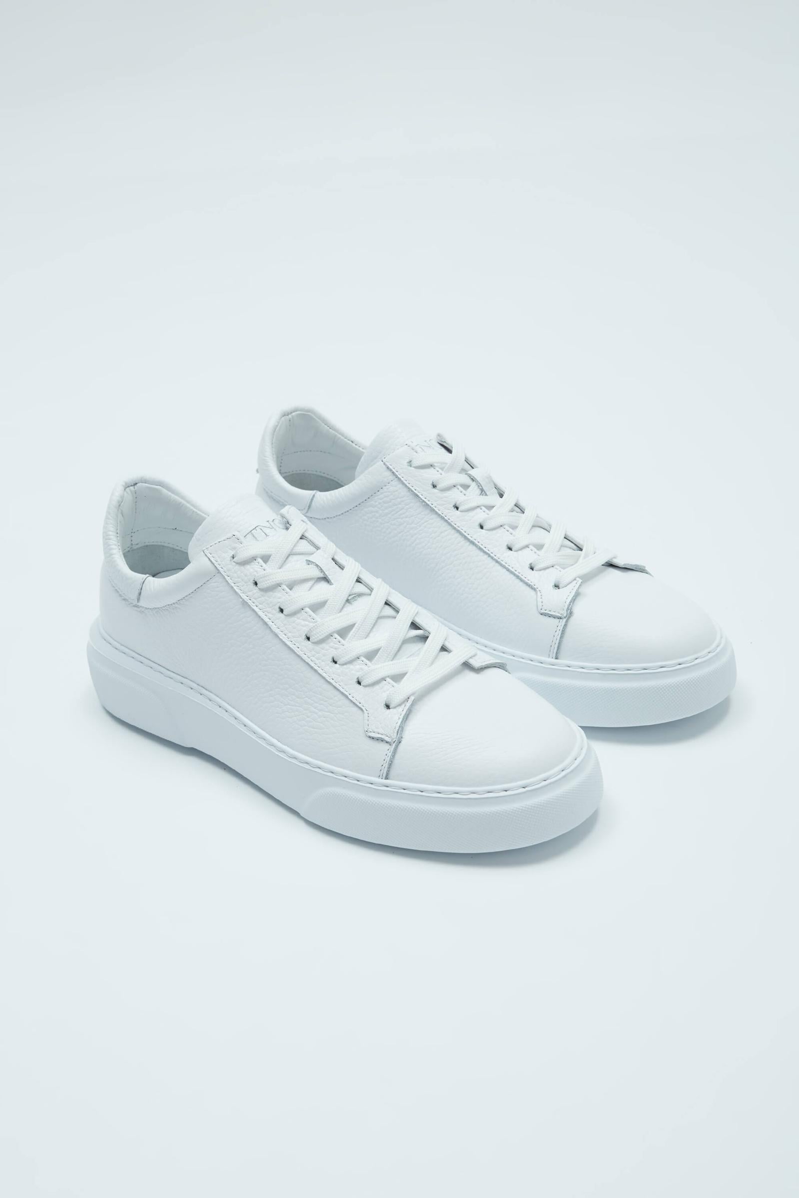  Tamer Tanca Erkek Hakiki Deri Beyaz Sneakers & Spor Ayakkabı