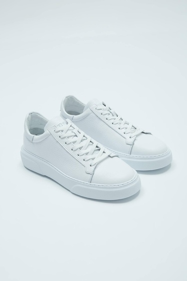  Tamer Tanca Erkek Hakiki Deri Beyaz Sneakers & Spor Ayakkabı