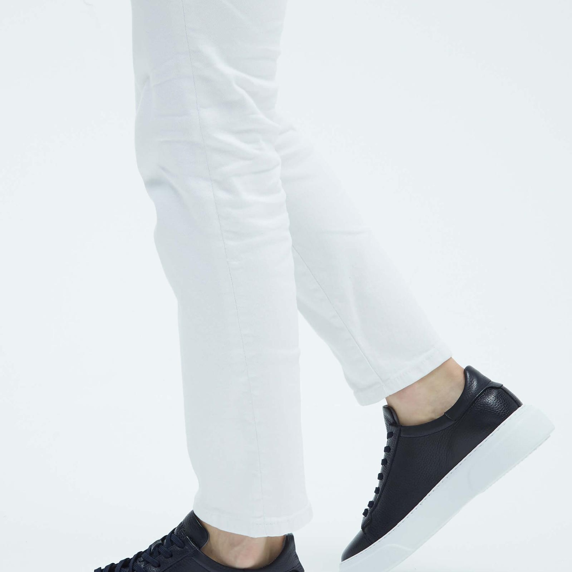 Tamer Tanca Erkek Hakiki Deri Lacivert Sneakers & Spor Ayakkabı