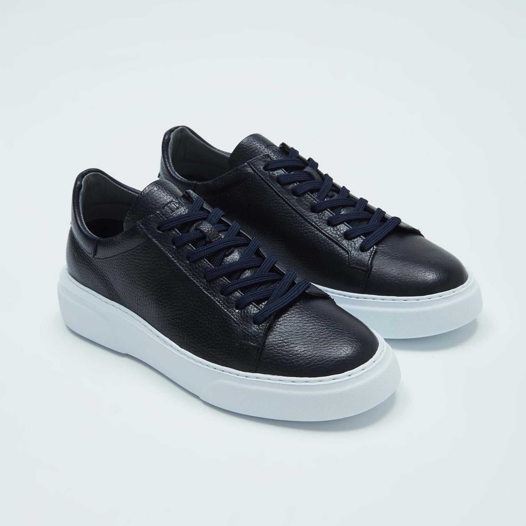 Tamer Tanca Erkek Hakiki Deri Lacivert Sneakers & Spor Ayakkabı