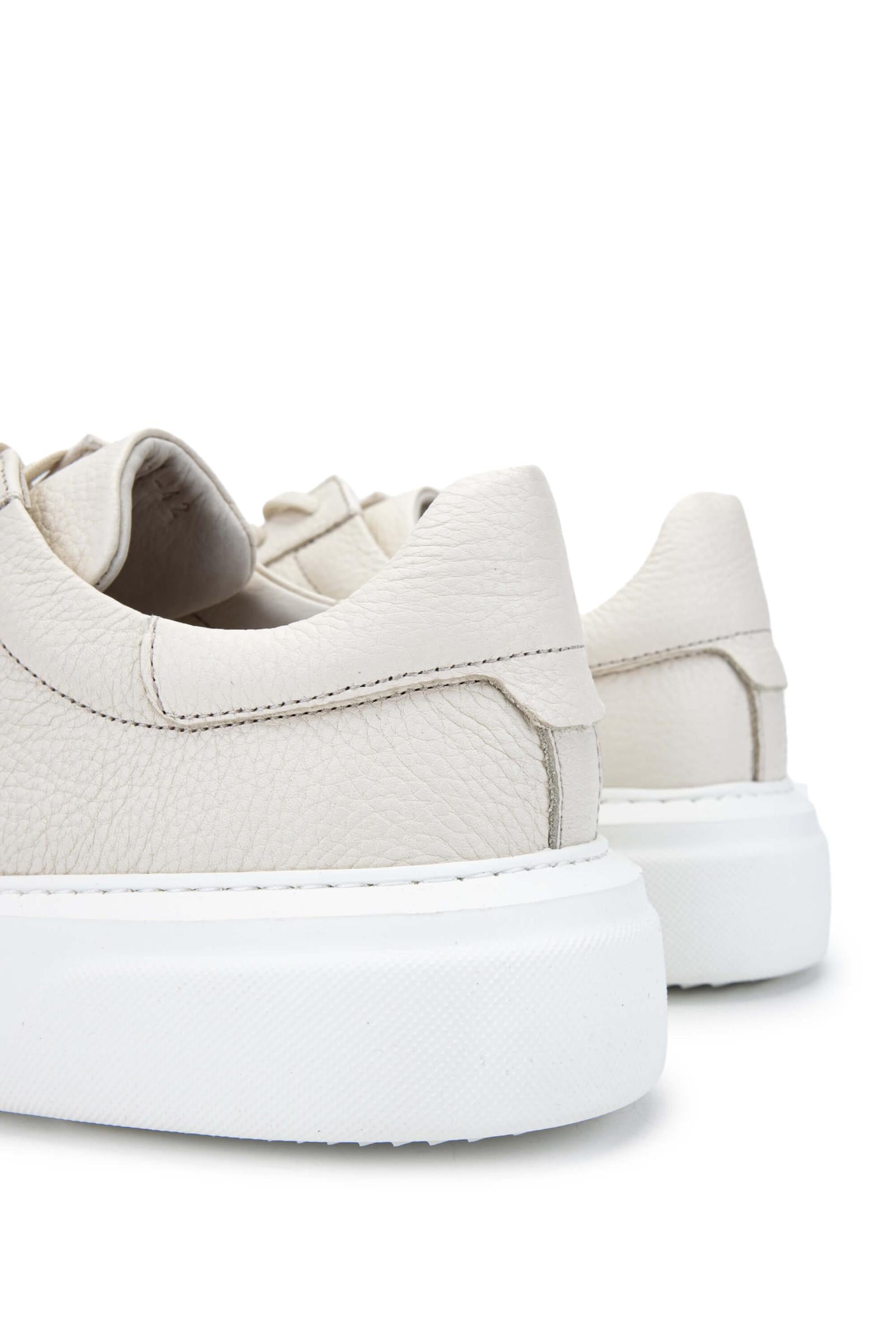 Tamer Tanca Erkek Hakiki Deri Bej Sneakers & Spor Ayakkabı