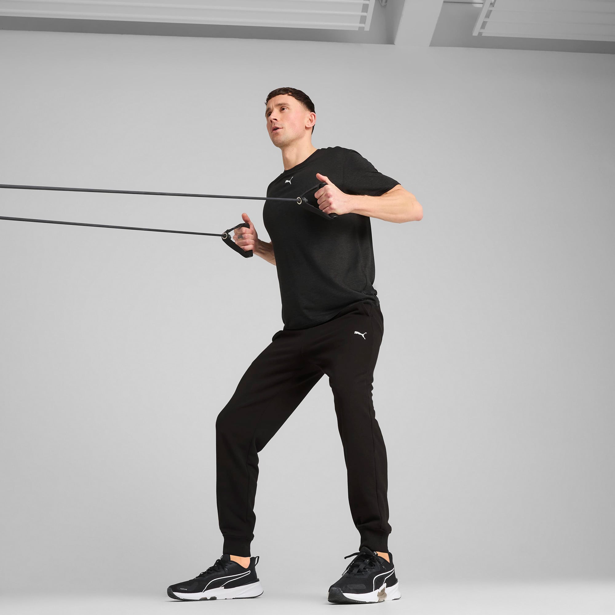  Puma Tad Ess French Terry Erkek Siyah Eşofman Altı