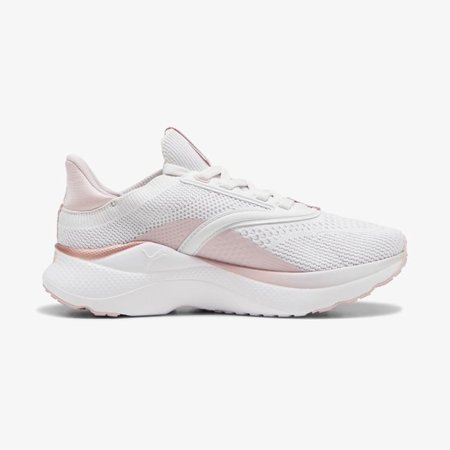  Puma Softride Mayve Kadın Pembe/Beyaz Koşu Ayakkabısı
