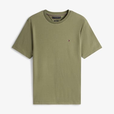  Tommy Hilfiger Light Interlock Erkek Yeşil T-Shirt