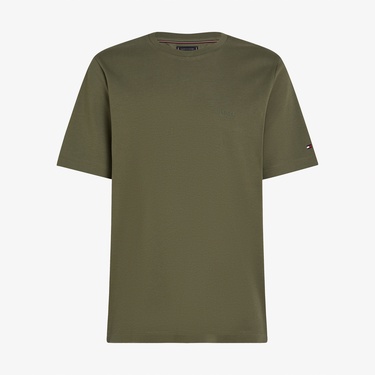  Tommy Hilfiger Light Interlock Erkek Yeşil T-Shirt